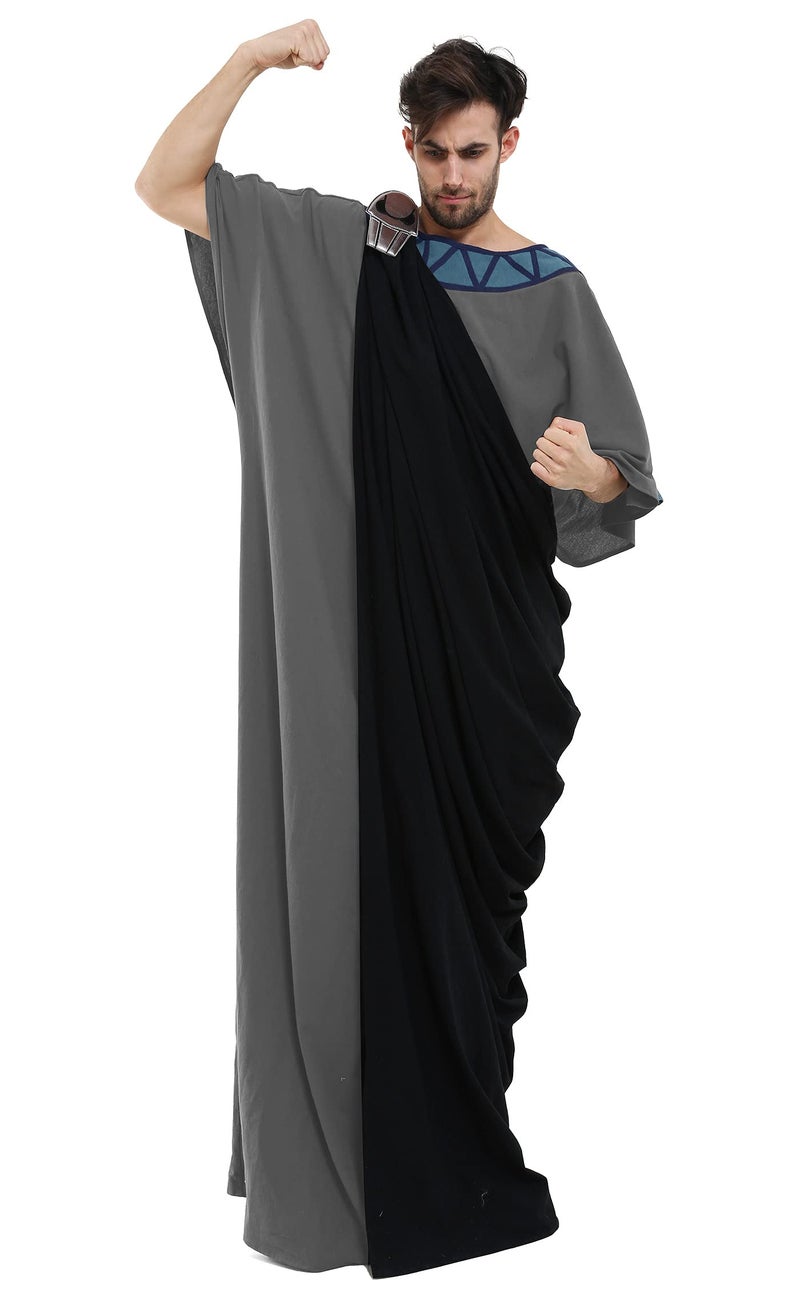 Cosplay.fm Male Greek God Cosplay Costume Outfit for Halloween (XL, Black) - Image 3